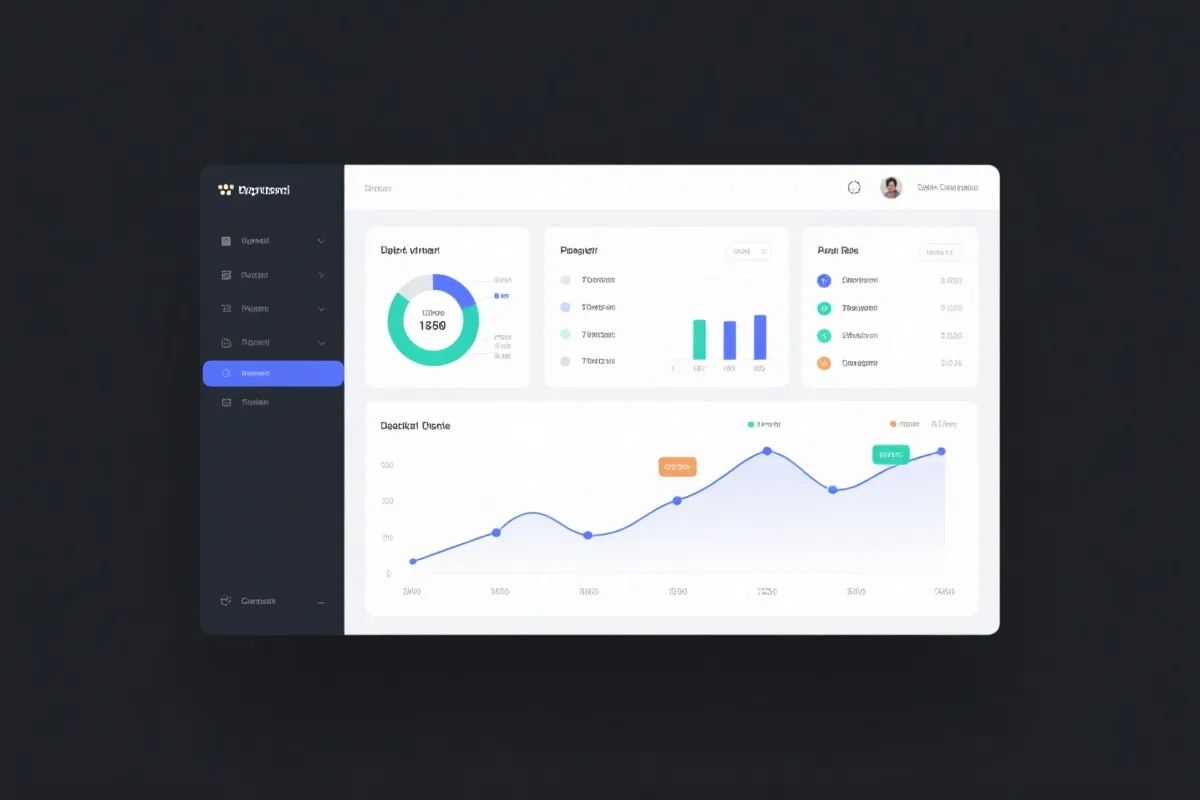 数据看板与走势图示意图